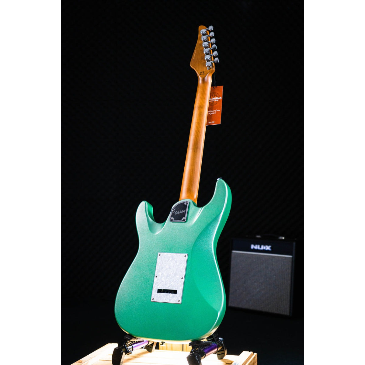 Đàn Guitar Điện Soloking MS1 Classic, Roasted Maple Neck and FB, Sage Green Metallic