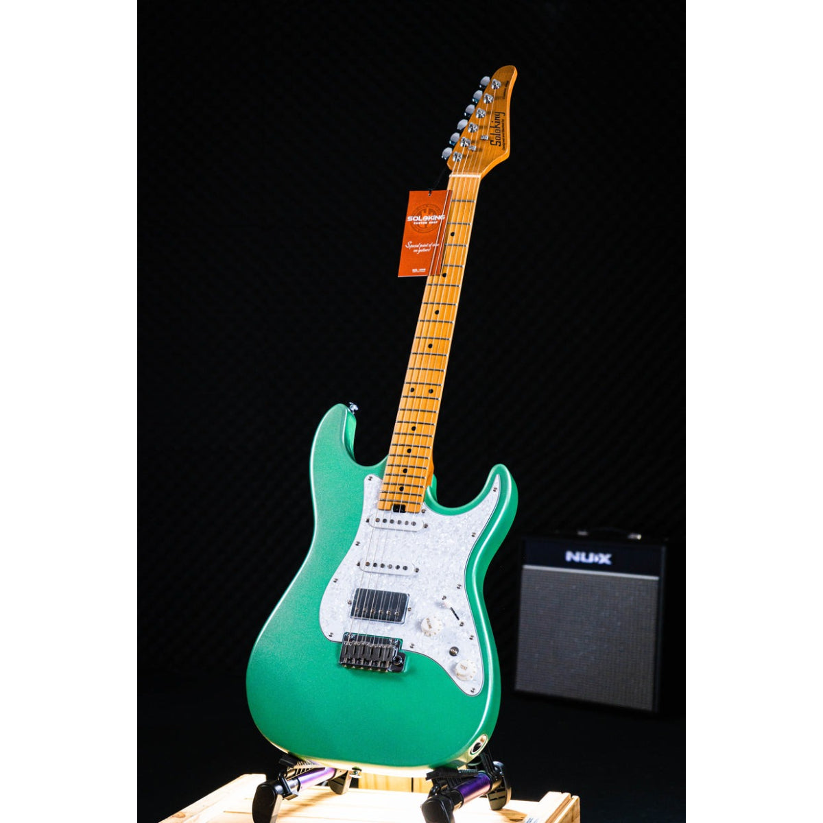 Đàn Guitar Điện Soloking MS1 Classic, Roasted Maple Neck and FB, Sage Green Metallic