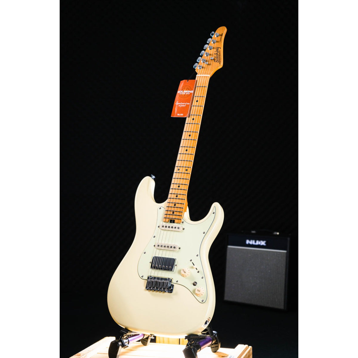 Đàn Guitar Điện Soloking MS1 Classic, Roasted Maple Neck and FB, Vintage White