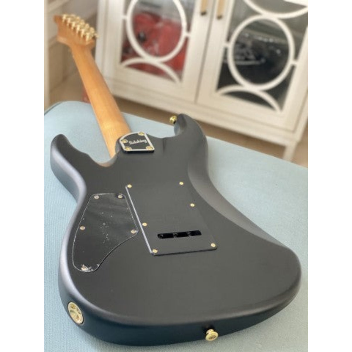 Đàn Guitar Điện Soloking MS1 Custom 22 HH FR, Floyd Rose, Gold Hardware, Satin Black Matte