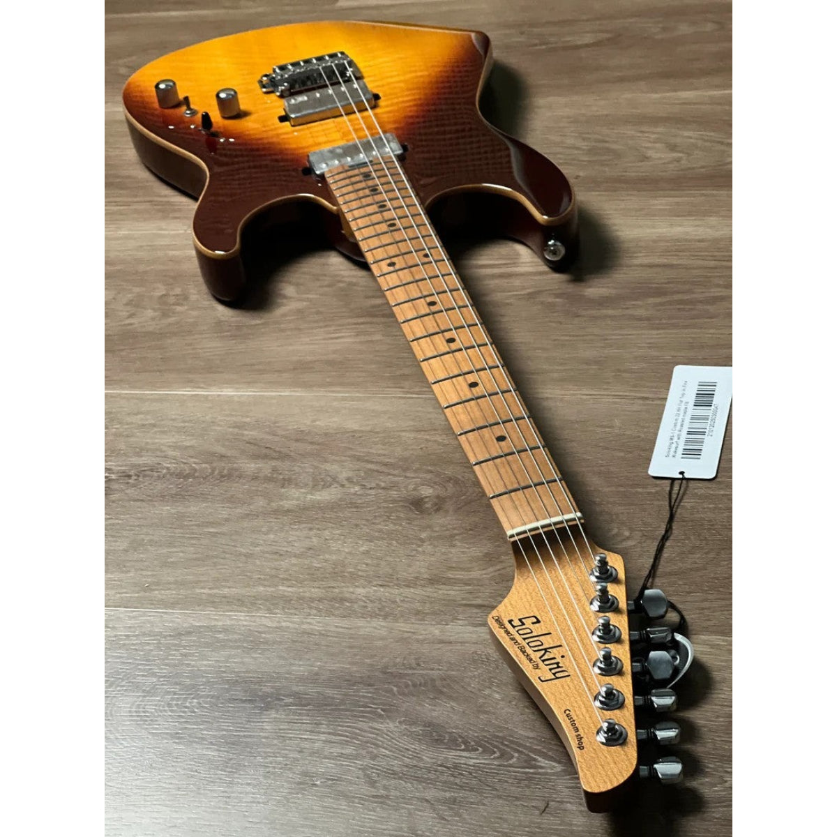 Đàn Guitar Điện Soloking MS1 Custom 22 HH Flat Top, Roasted Maple FB, Fire Wakesurf