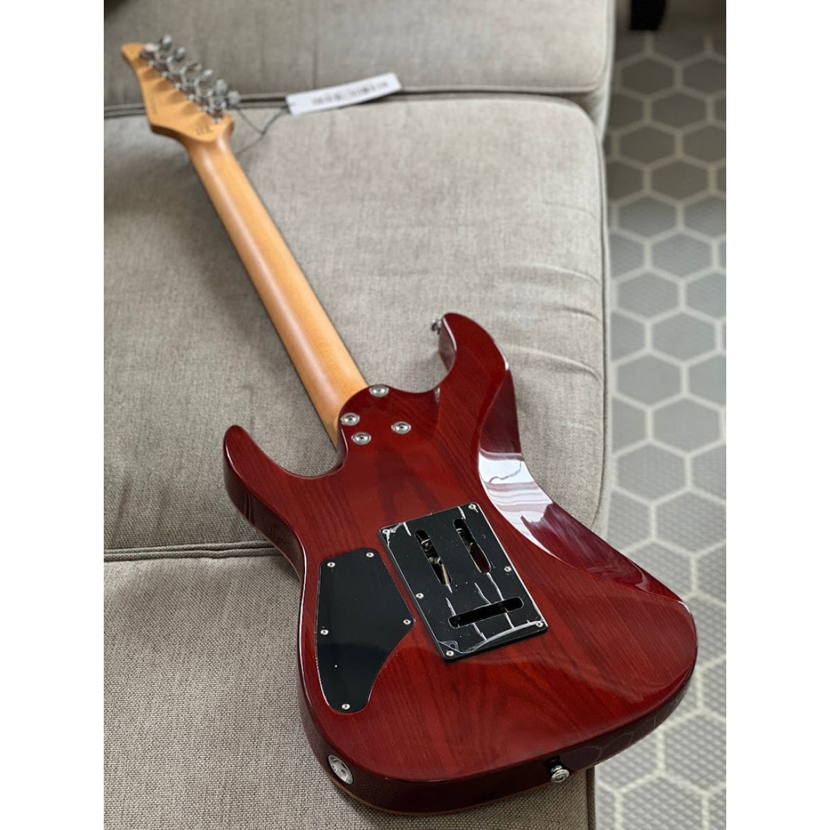 Đàn Guitar Điện Soloking MS1 Custom 22 HH MOD Flat Top, Rosewood FB, EMG 8185, Fire Wakesurf