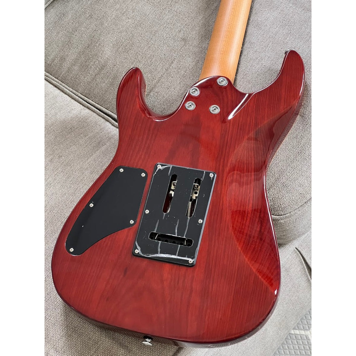 Đàn Guitar Điện Soloking MS1 Custom 22 HH MOD Flat Top, Rosewood FB, EMG 8185, Fire Wakesurf