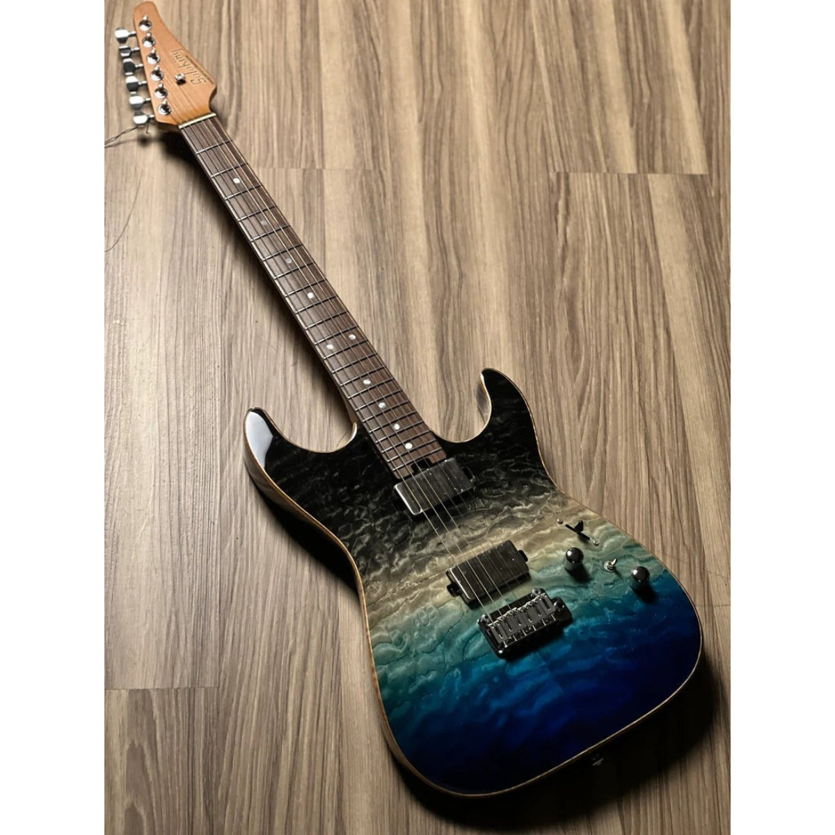 Đàn Guitar Điện Soloking MS1 Custom 22 HH Quilt, &nbsp;Rosewood FB, Ocean Storm Double Wipeout JESCAR