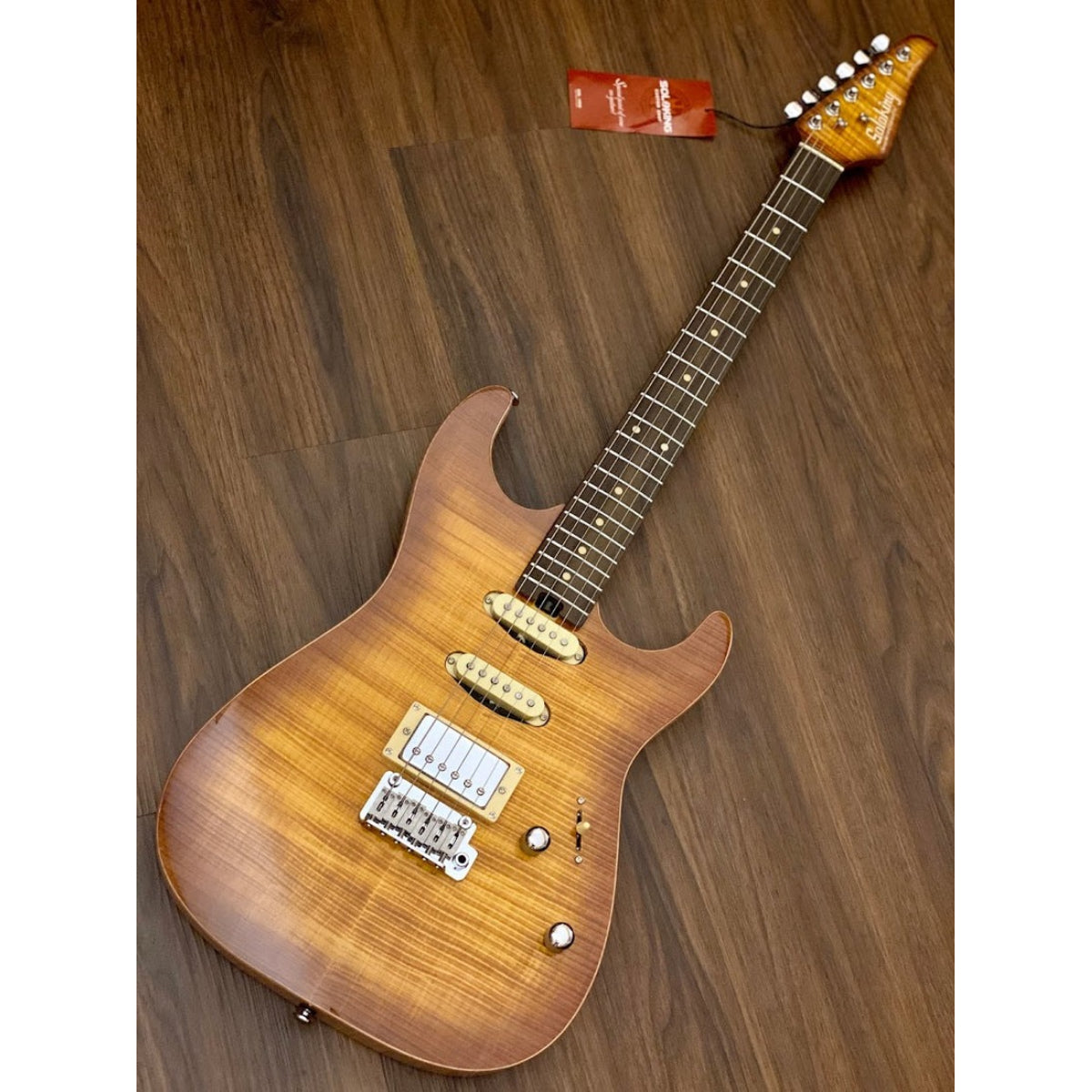 Đàn Guitar Điện Soloking MS1 Custom 22 HSS FM Flat Top, Honeyburst Nafiri Music Special Run