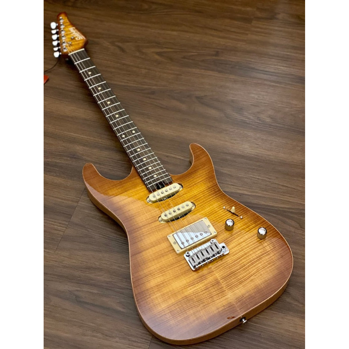 Đàn Guitar Điện Soloking MS1 Custom 22 HSS FM Flat Top, Honeyburst Nafiri Music Special Run