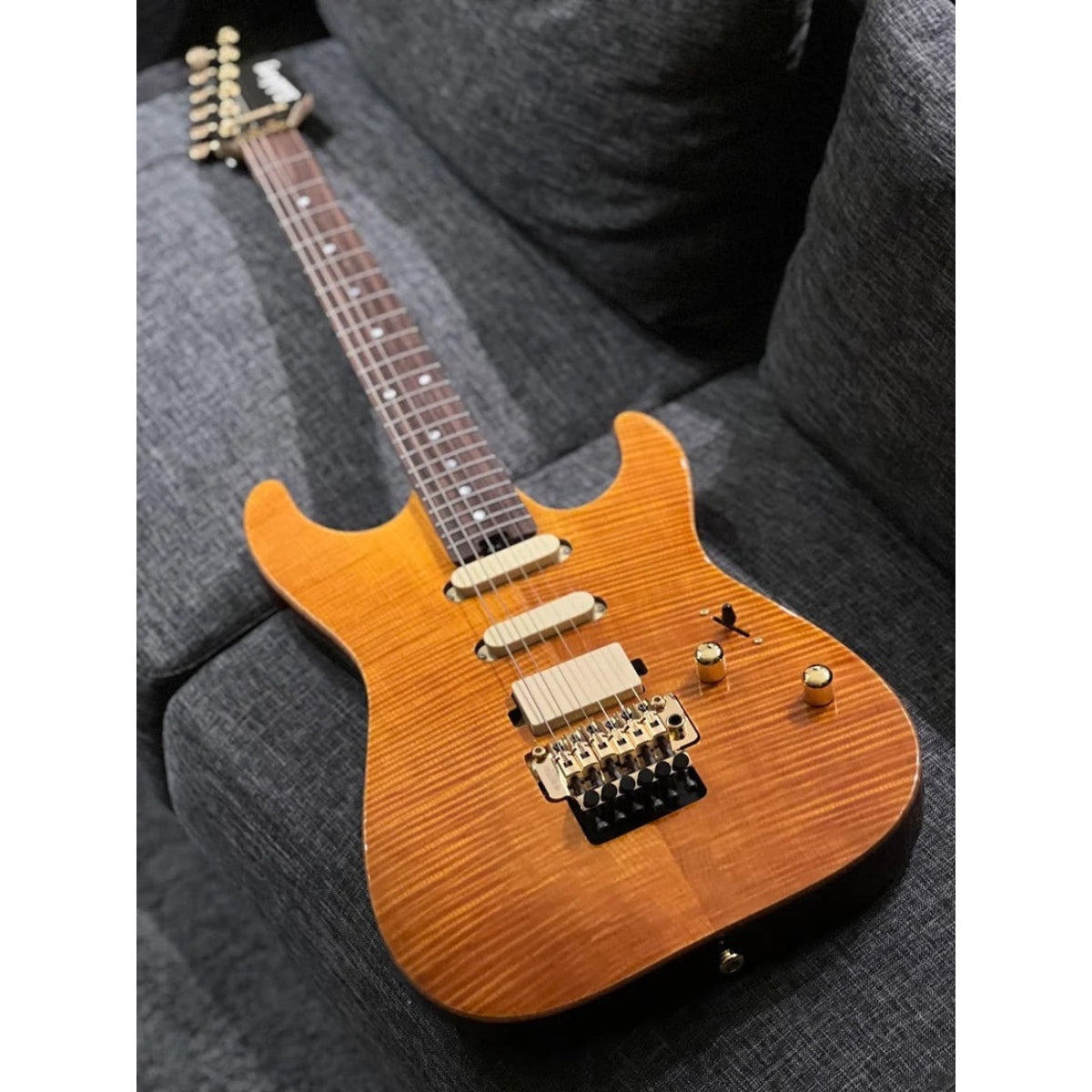 Đàn Guitar Điện Soloking MS1 Custom 22 HSS FR Elite, Amber Nafiri Special Run