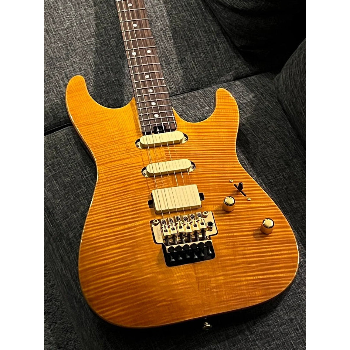 Đàn Guitar Điện Soloking MS1 Custom 22 HSS FR Elite, Amber Nafiri Special Run