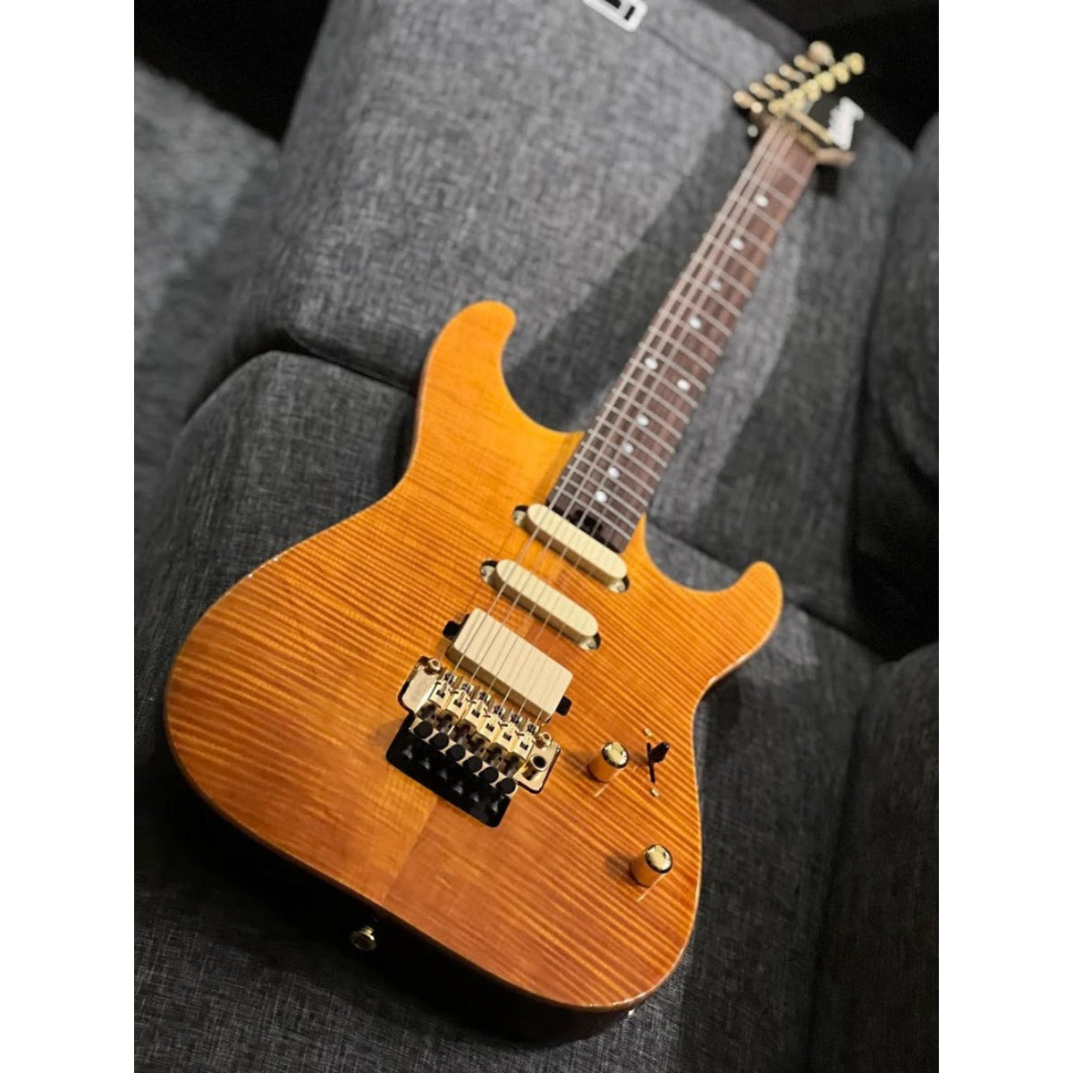 Đàn Guitar Điện Soloking MS1 Custom 22 HSS FR Elite, Amber Nafiri Special Run