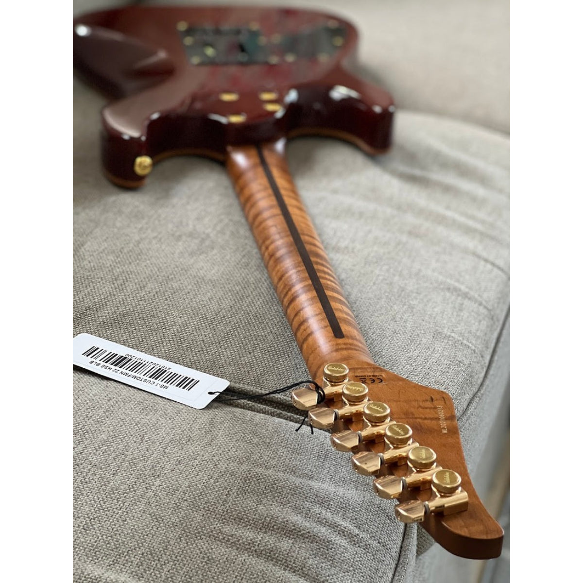 Đàn Guitar Điện Soloking MS1 Custom 22 HSS Flat Top, One Piece Roasted Flame Neck, Bengal Burst