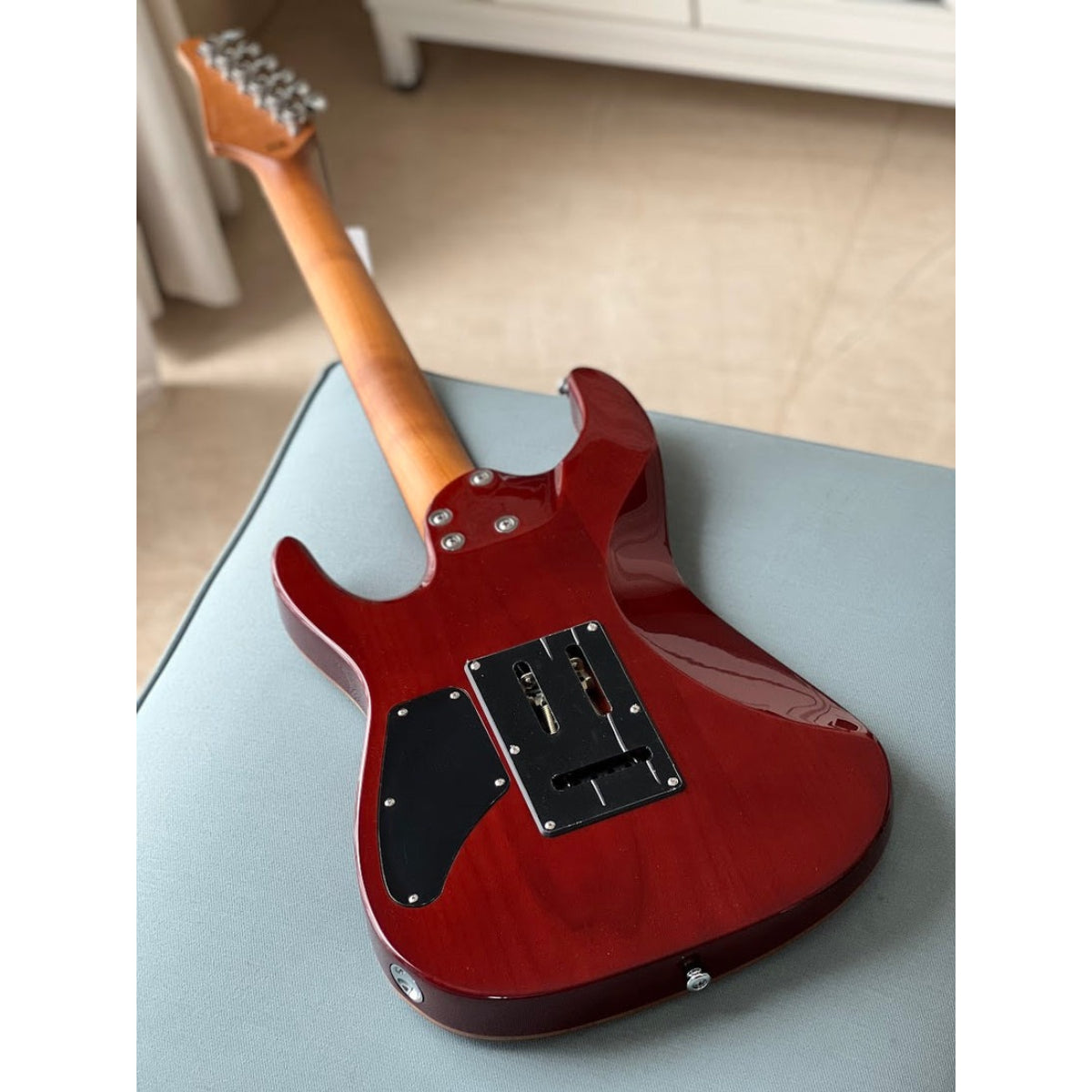 Đàn Guitar Điện Soloking MS1 Custom 22 HSS Flat Top, Rosewood FB, Blue Wakesurf