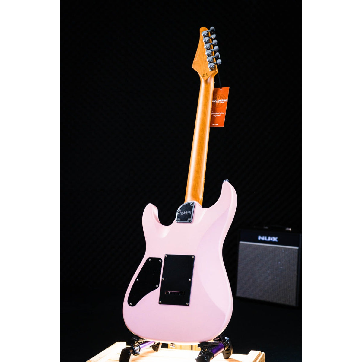 Đàn Guitar Điện Soloking MS1 Custom 22 HSS Flat Top, Satin Shell Pink
