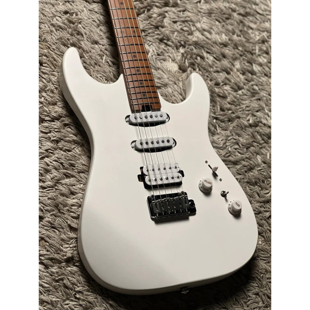 Đàn Guitar Điện Soloking MS1 Custom 22 HSS Flat Top, Satin White Matte Nafiri Special Run