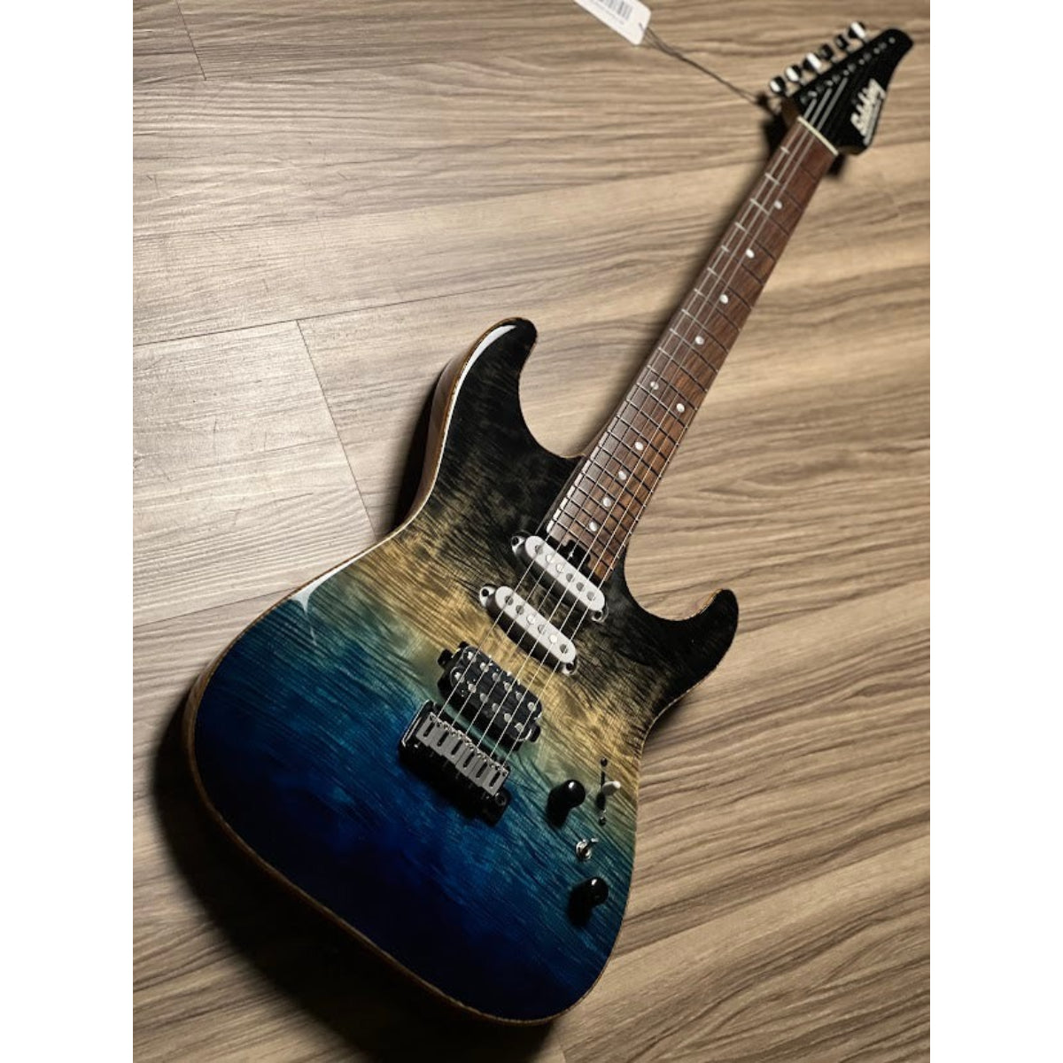 Đàn Guitar Điện Soloking MS1 Custom 22 HSS, Ebony FB, Ocean Storm Double Wipeout JESCAR