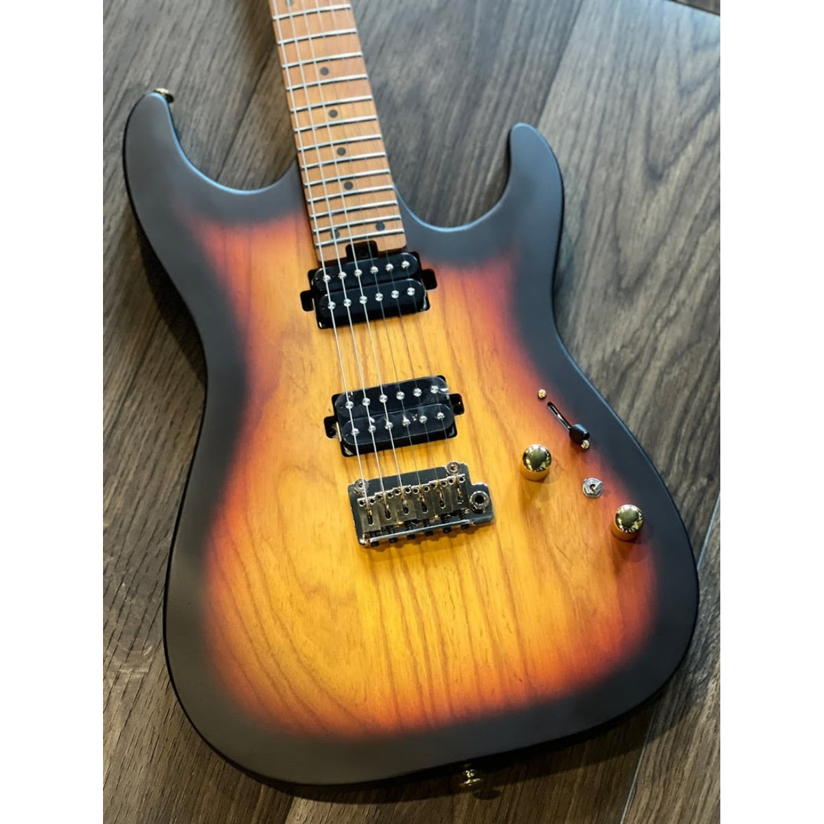 Đàn Guitar Điện Soloking MS1 Custom 24 HH Ash Flat Top, Roasted Maple FB, Tri Fade Burst Nafiri Special Run