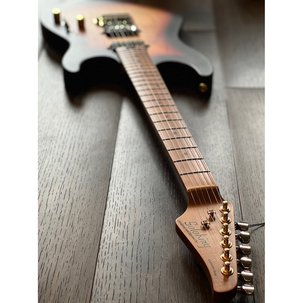 Đàn Guitar Điện Soloking MS1 Custom 24 HH Ash Flat Top, Roasted Maple FB, Tri Fade Burst Nafiri Special Run