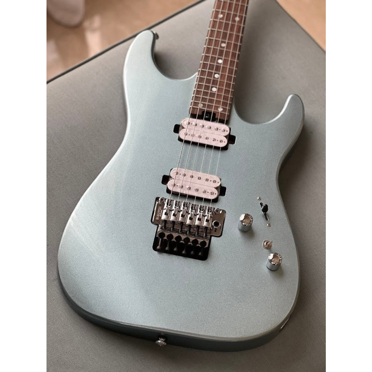Đàn Guitar Điện Soloking MS1 Custom 24 HH FR Elite, Ice Blue Metallic