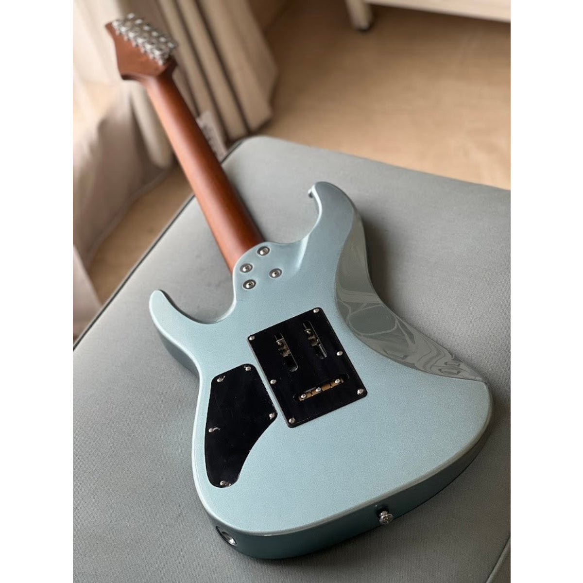 Đàn Guitar Điện Soloking MS1 Custom 24 HH FR Elite, Ice Blue Metallic