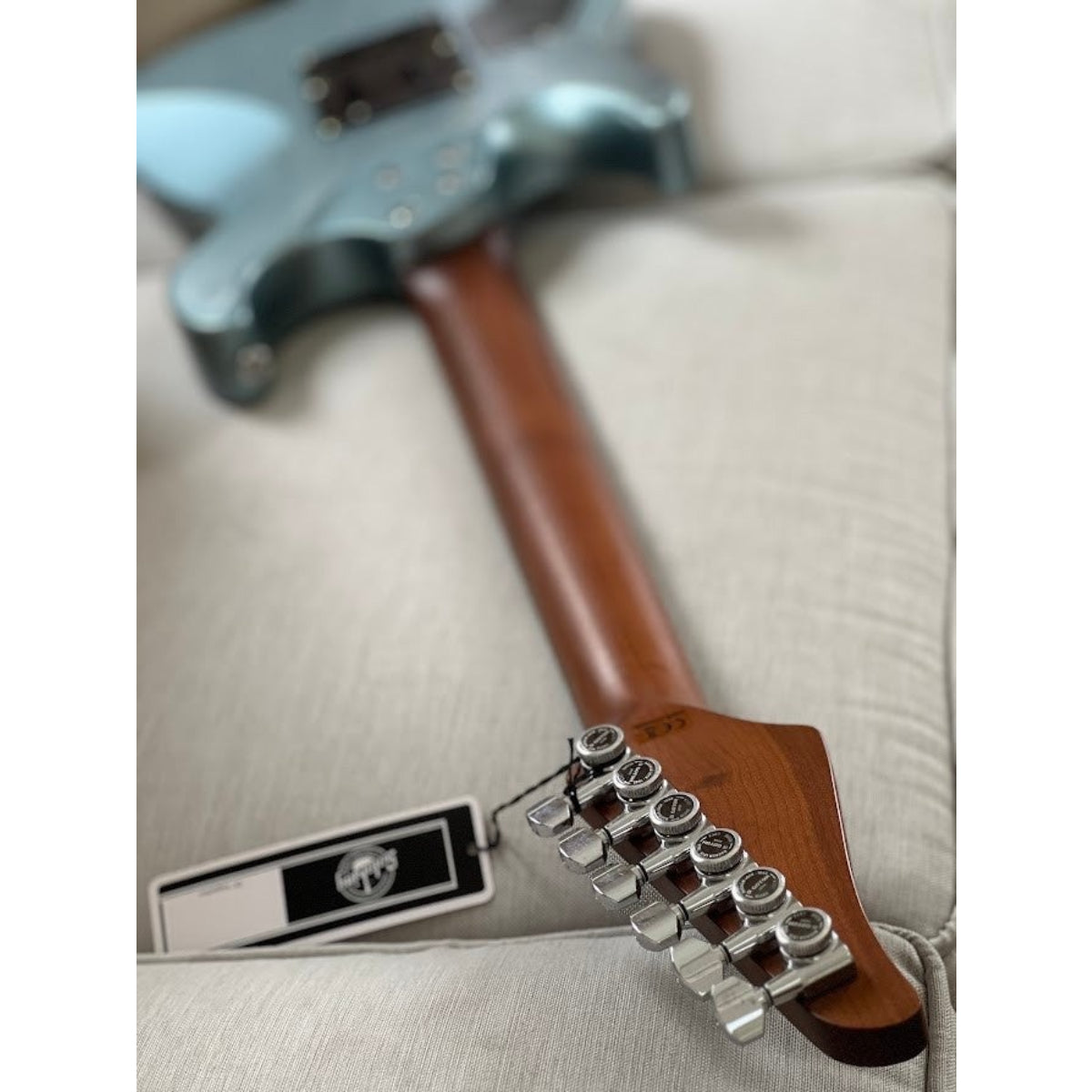 Đàn Guitar Điện Soloking MS1 Custom 24 HH FR Elite, Ice Blue Metallic