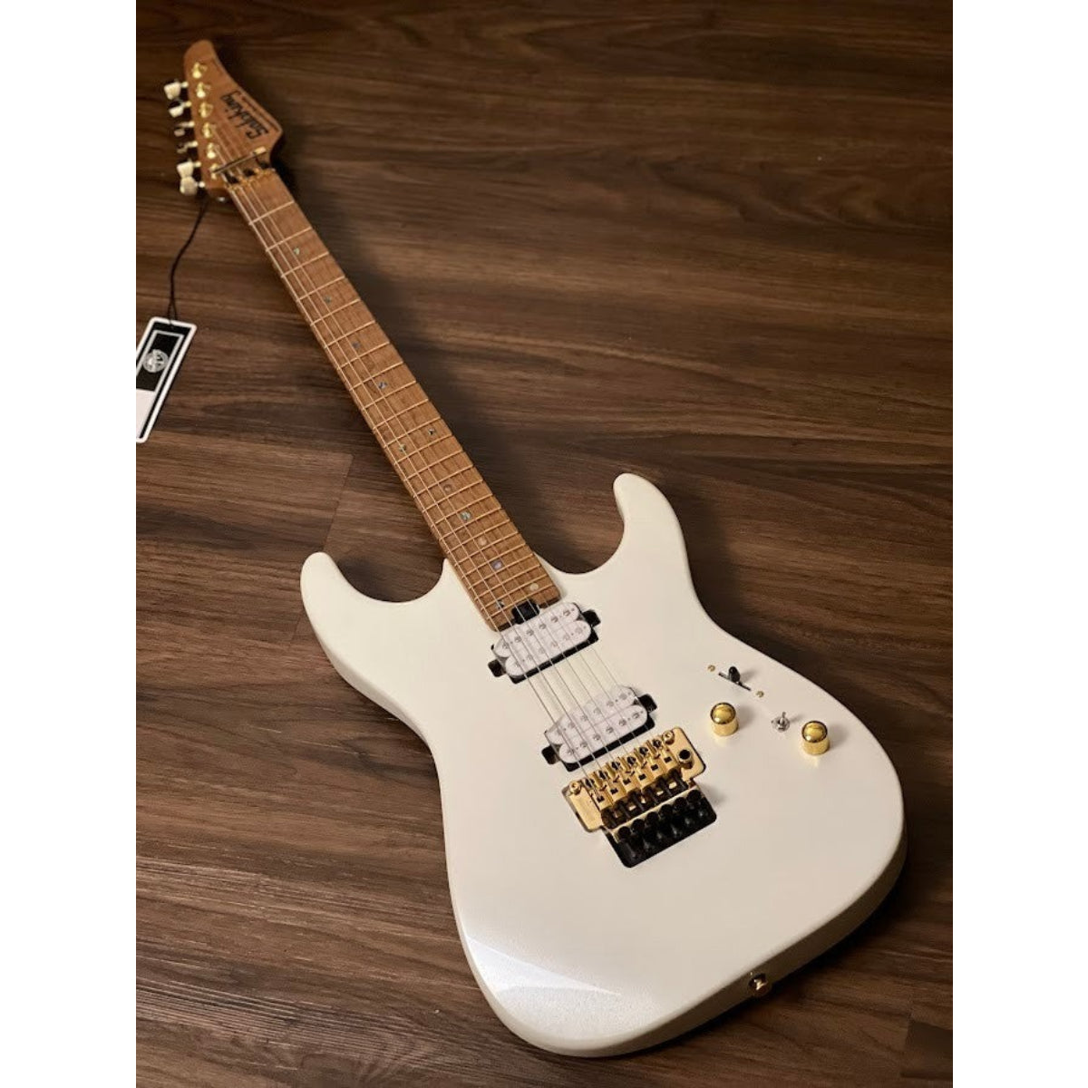 Đàn Guitar Điện Soloking MS1 Custom 24 HH FR FMN Elite, Pearl White