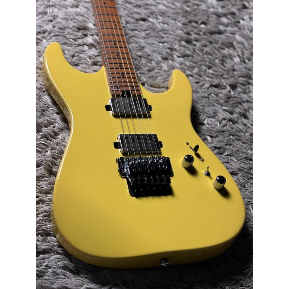 Đàn Guitar Điện Soloking MS1 Custom 24 HH FR Flat Top, Bumblebee Yellow Nafiri Special Run