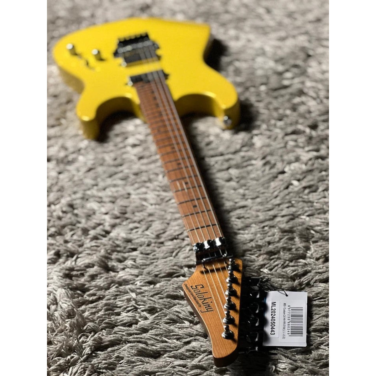 Đàn Guitar Điện Soloking MS1 Custom 24 HH FR Flat Top, Bumblebee Yellow Nafiri Special Run
