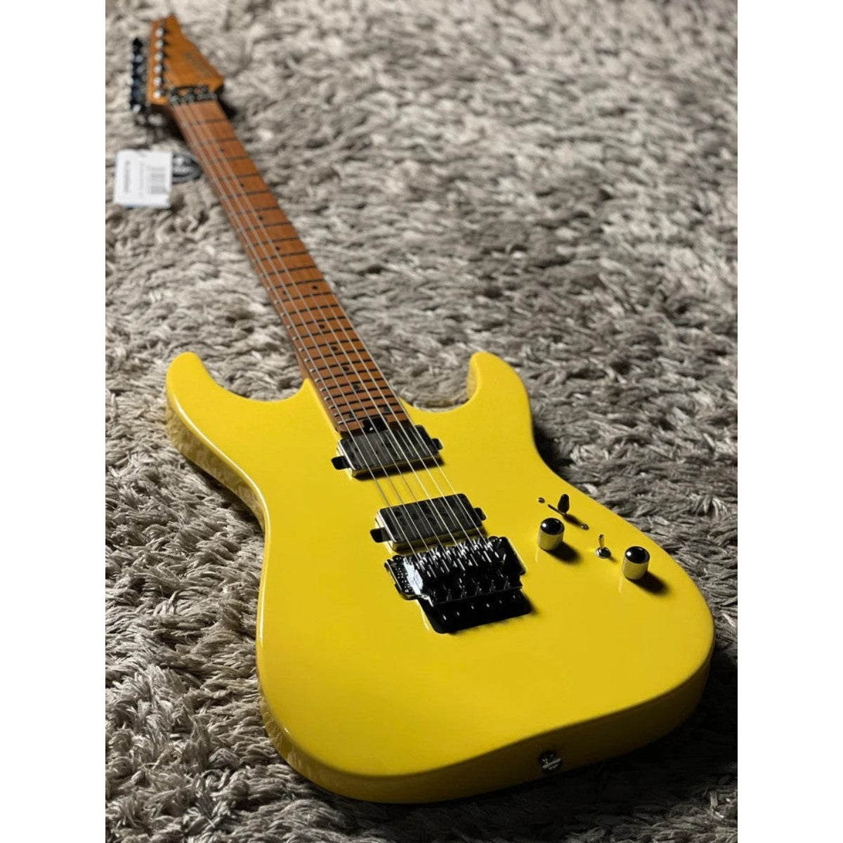Đàn Guitar Điện Soloking MS1 Custom 24 HH FR Flat Top, Bumblebee Yellow Nafiri Special Run