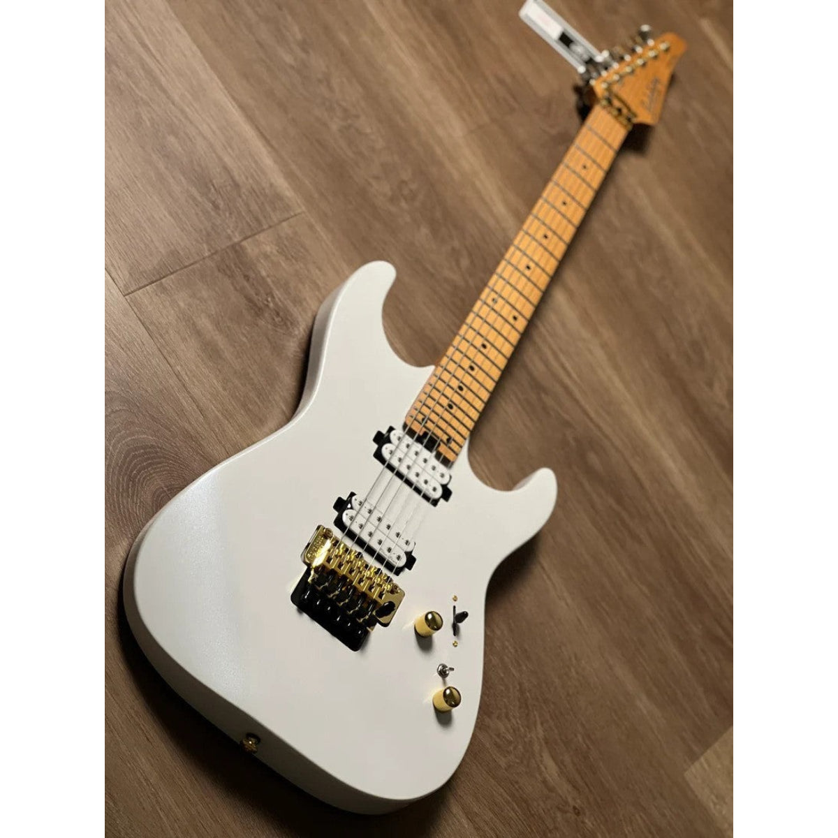 Đàn Guitar Điện Soloking MS1 Custom 24 HH FR Flat Top, Gold Hardware,  Pearl White Nafiri Special Run