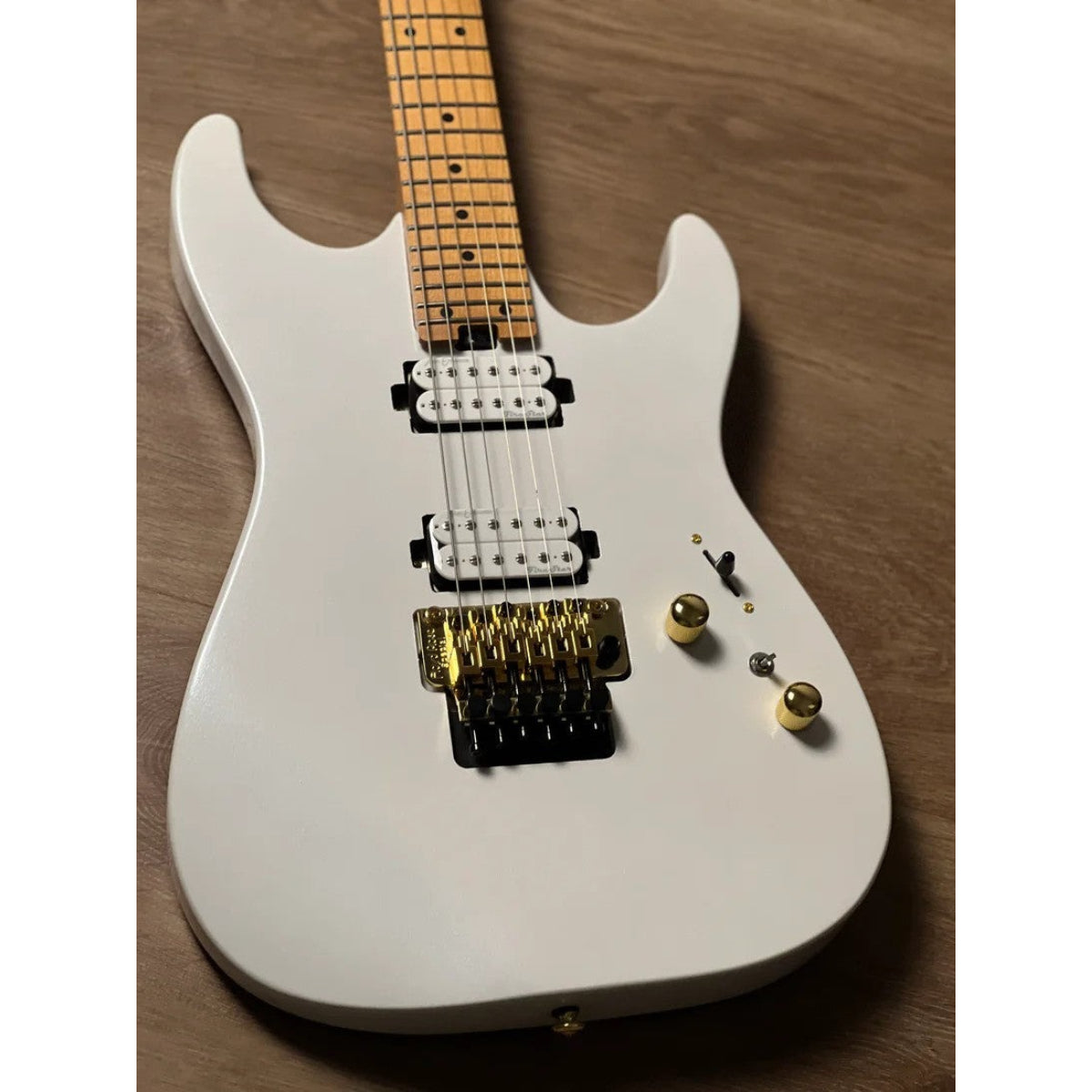 Đàn Guitar Điện Soloking MS1 Custom 24 HH FR Flat Top, Gold Hardware,  Pearl White Nafiri Special Run