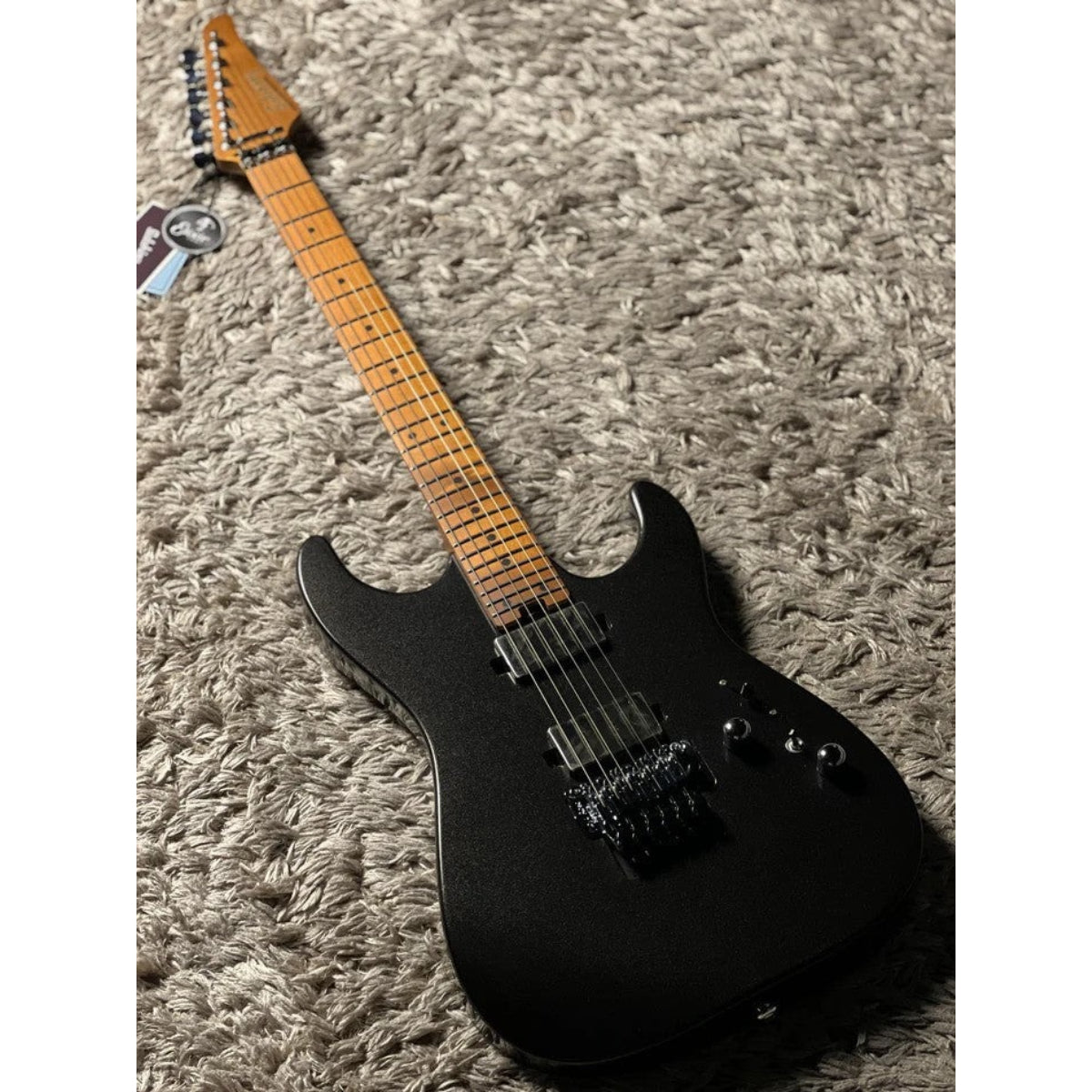 Đàn Guitar Điện Soloking MS1 Custom 24 HH FR Flat Top, Metallic Black Nafiri Special Run