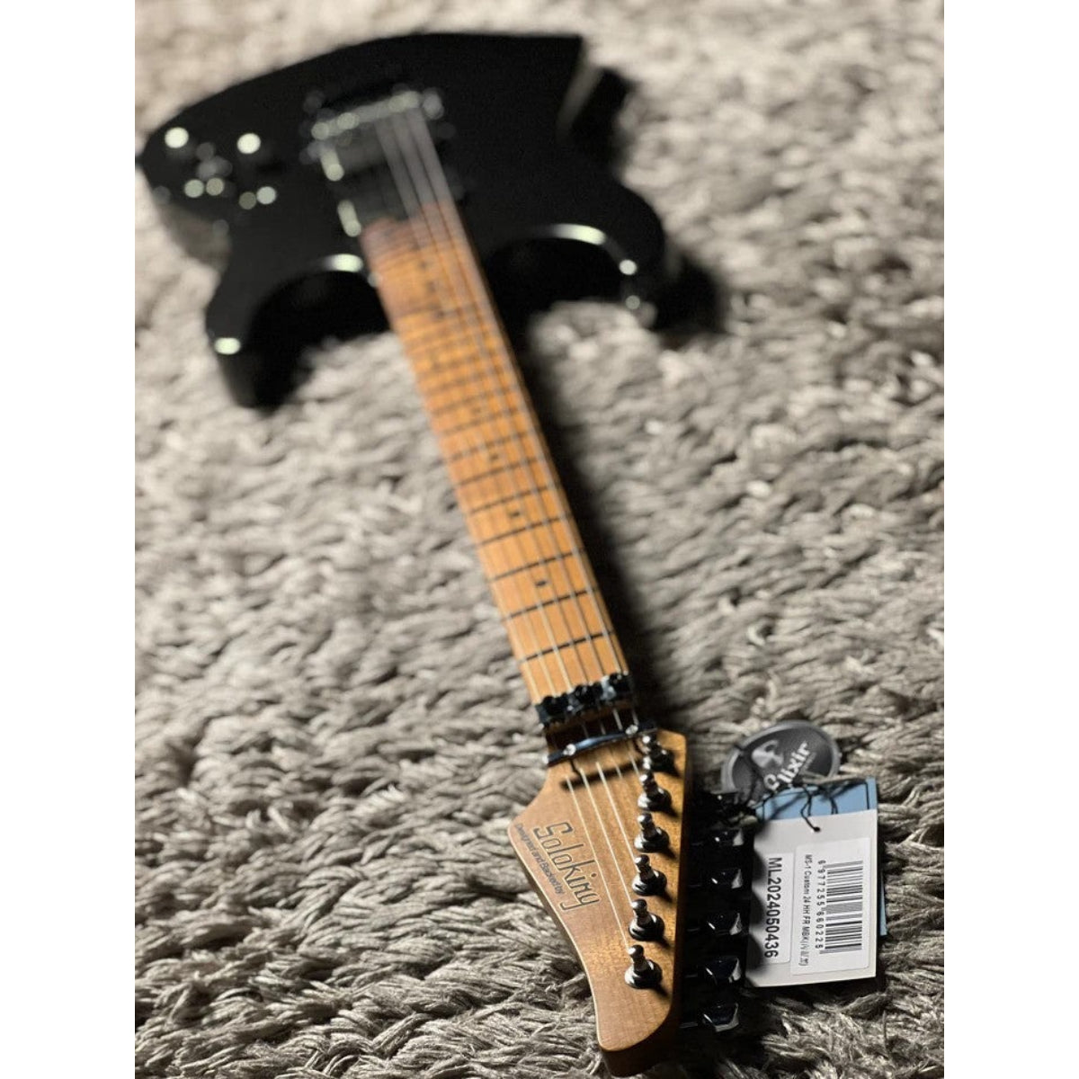 Đàn Guitar Điện Soloking MS1 Custom 24 HH FR Flat Top, Metallic Black Nafiri Special Run