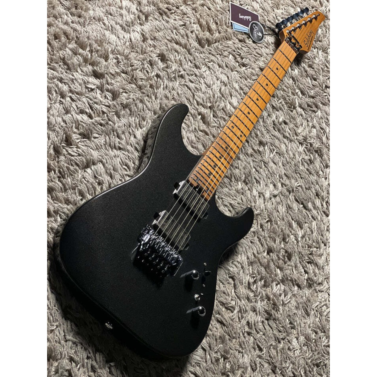 Đàn Guitar Điện Soloking MS1 Custom 24 HH FR Flat Top, Metallic Black Nafiri Special Run