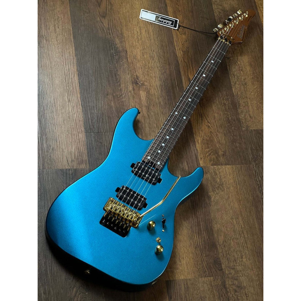 Đàn Guitar Điện Soloking MS1 Custom 24 HH FR Flat Top, Miami Blue Nafiri Special Run