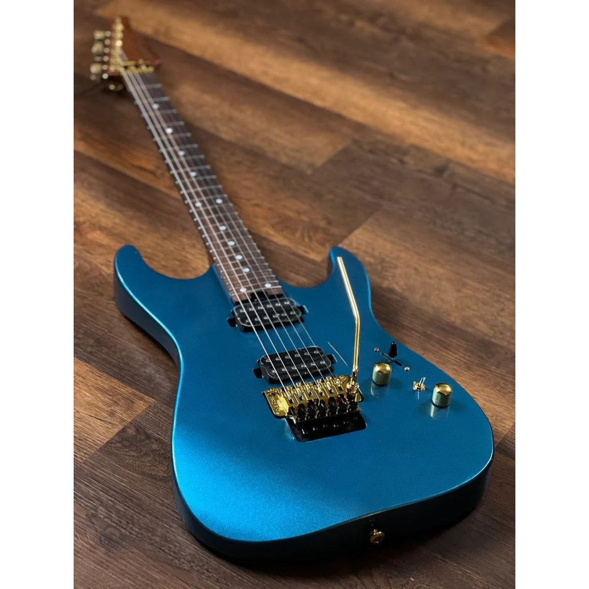 Đàn Guitar Điện Soloking MS1 Custom 24 HH FR Flat Top, Miami Blue Nafiri Special Run