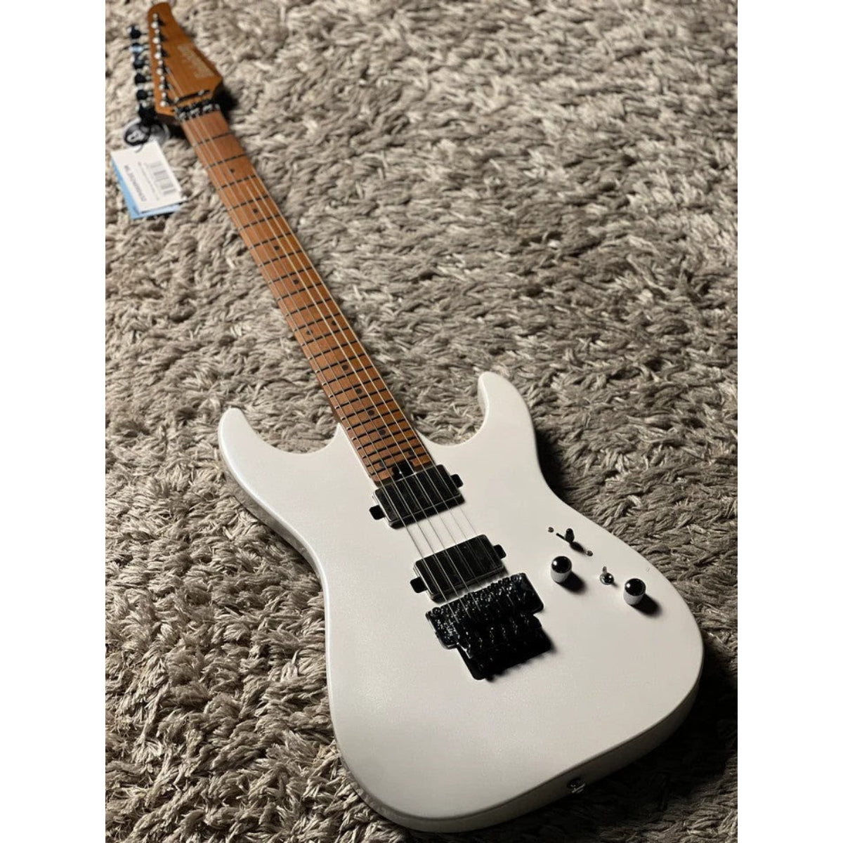 Đàn Guitar Điện Soloking MS1 Custom 24 HH FR Flat Top, Pearl White Metallic Nafiri Special Run