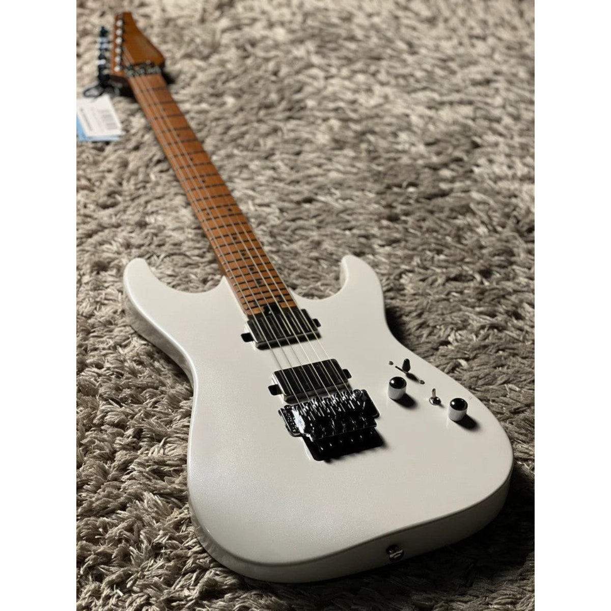 Đàn Guitar Điện Soloking MS1 Custom 24 HH FR Flat Top, Pearl White Metallic Nafiri Special Run