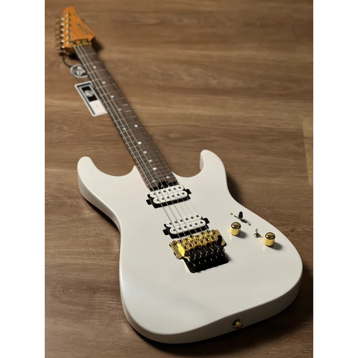 Đàn Guitar Điện Soloking MS1 Custom 24 HH FR Flat Top, Rosewood FB, Gold Hardware, Pearl White Nafiri Special Run