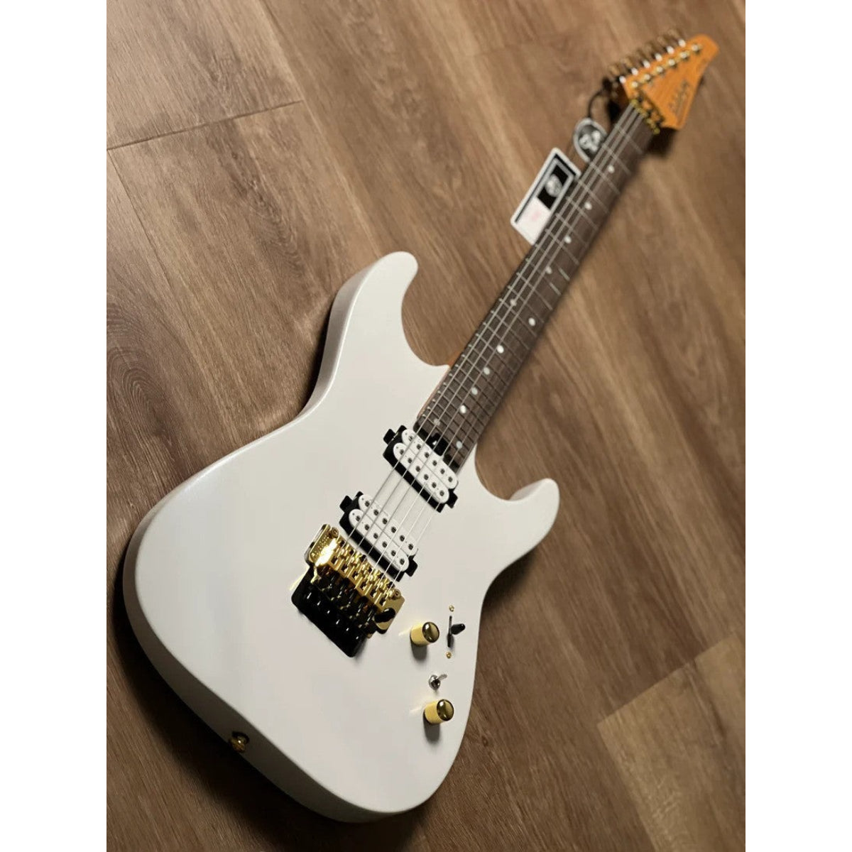 Đàn Guitar Điện Soloking MS1 Custom 24 HH FR Flat Top, Rosewood FB, Gold Hardware, Pearl White Nafiri Special Run