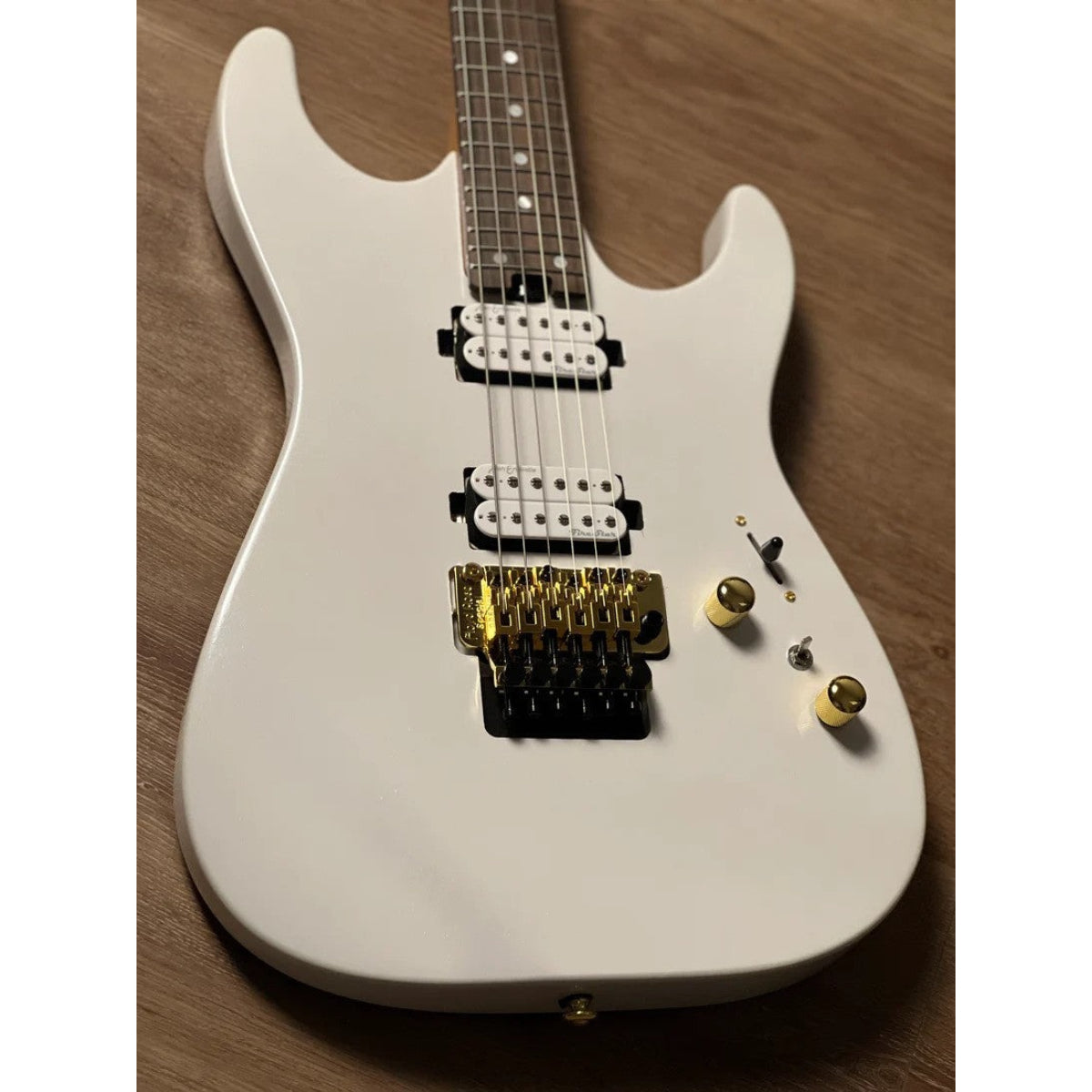 Đàn Guitar Điện Soloking MS1 Custom 24 HH FR Flat Top, Rosewood FB, Gold Hardware, Pearl White Nafiri Special Run