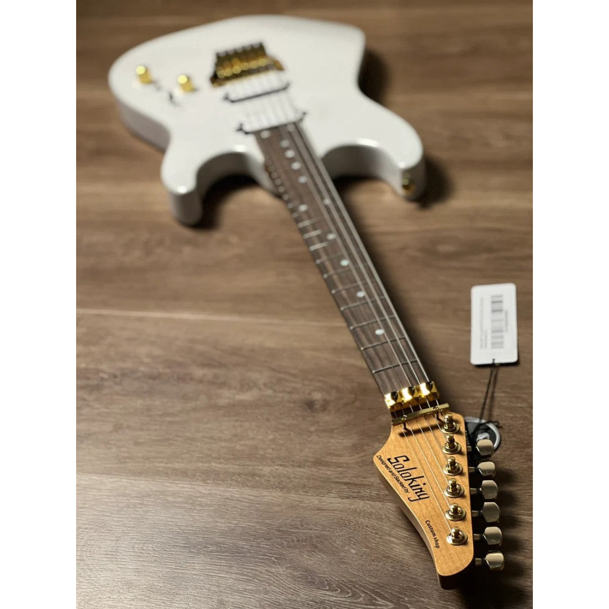 Đàn Guitar Điện Soloking MS1 Custom 24 HH FR Flat Top, Rosewood FB, Gold Hardware, Pearl White Nafiri Special Run