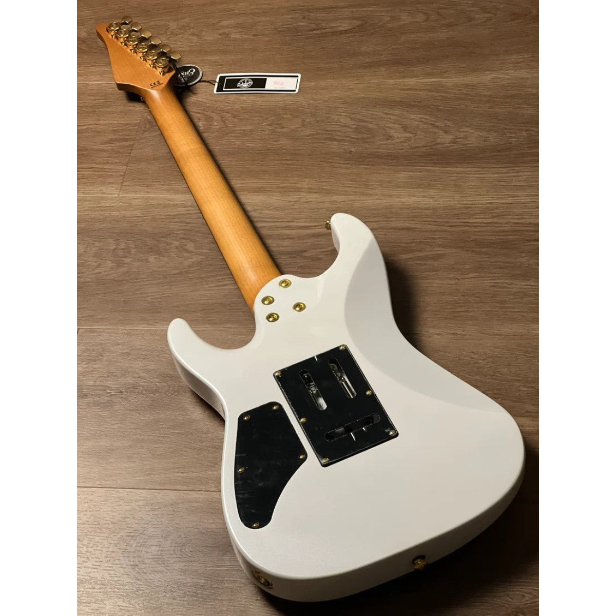 Đàn Guitar Điện Soloking MS1 Custom 24 HH FR Flat Top, Rosewood FB, Gold Hardware, Pearl White Nafiri Special Run