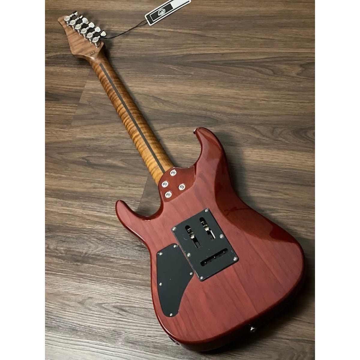 Đàn Guitar Điện Soloking MS1 Custom 24 HH Flat Top Elite, One Piece Roasted Flame Neck, Purple Surf