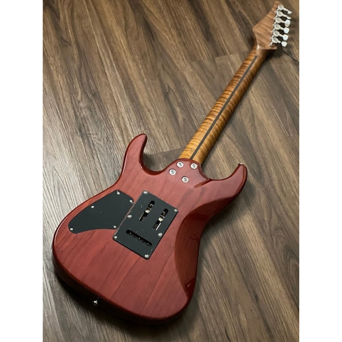 Đàn Guitar Điện Soloking MS1 Custom 24 HH Flat Top Elite, One Piece Roasted Flame Neck, Purple Surf