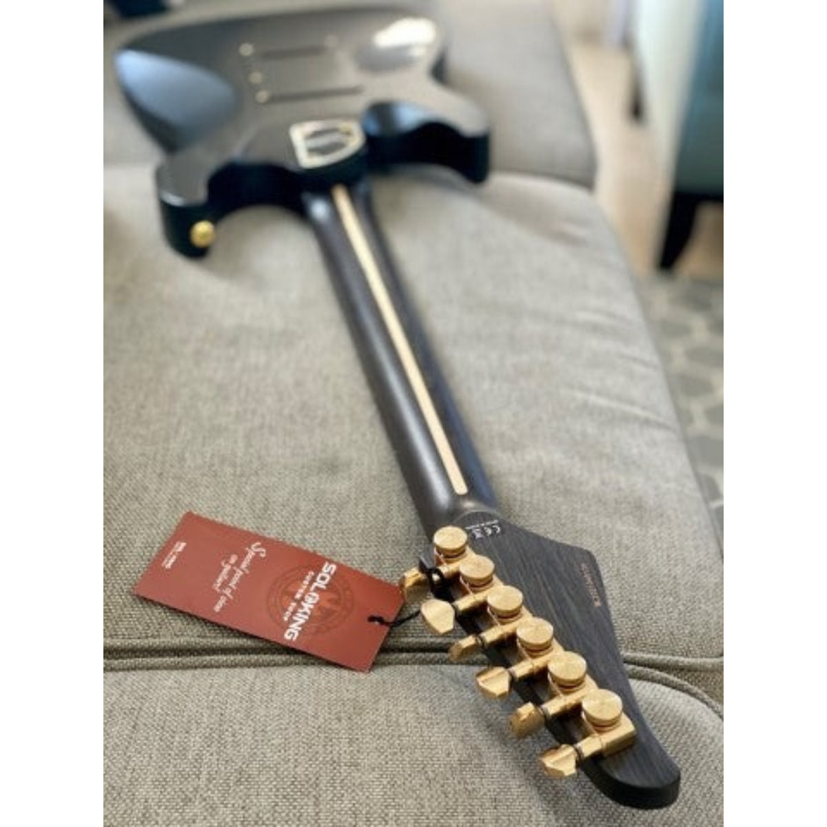 Đàn Guitar Điện Soloking MS1 Custom 24 HH Flat Top, Open Pore Black Satin Nafiri Special Run