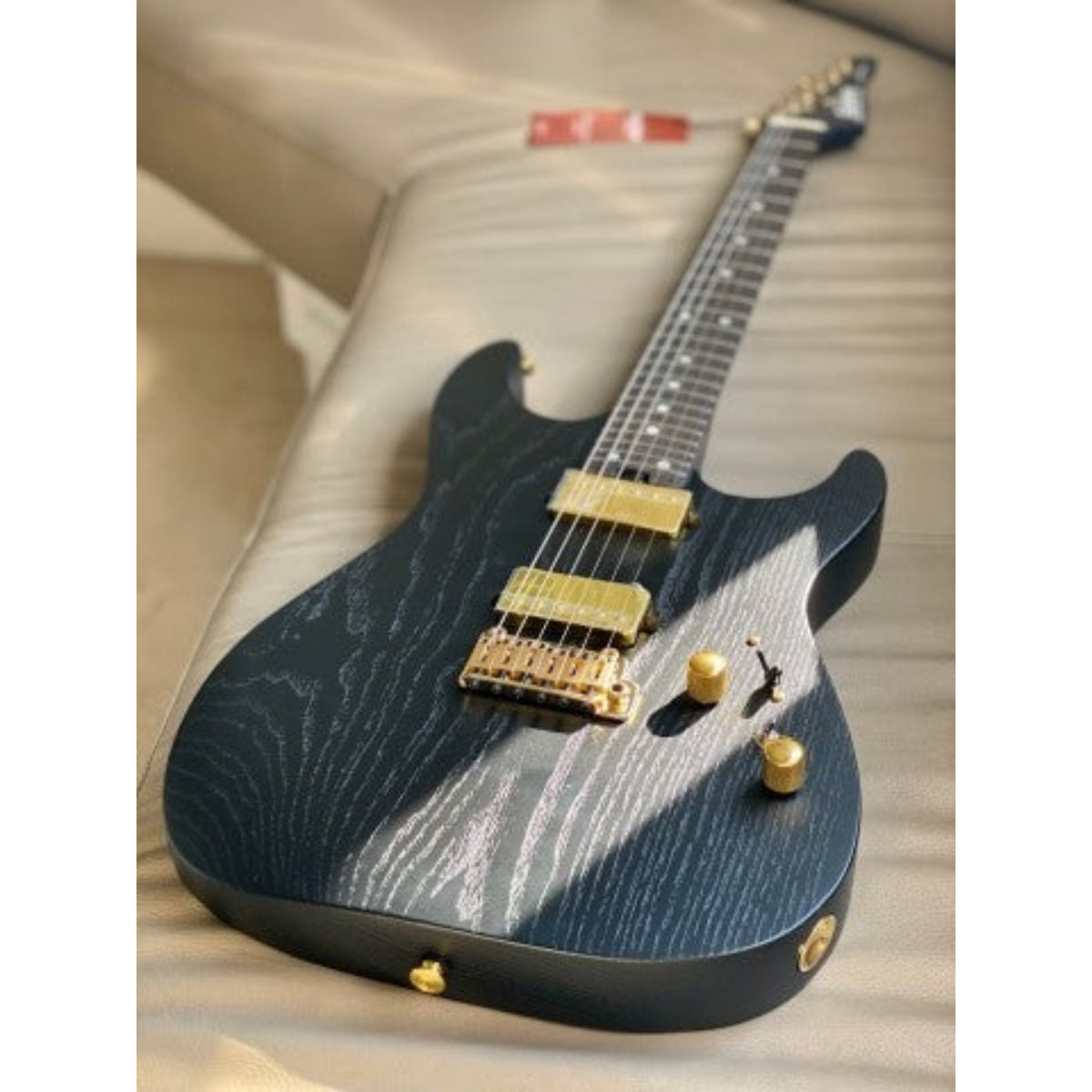 Đàn Guitar Điện Soloking MS1 Custom 24 HH Flat Top, Open Pore Black Satin Nafiri Special Run