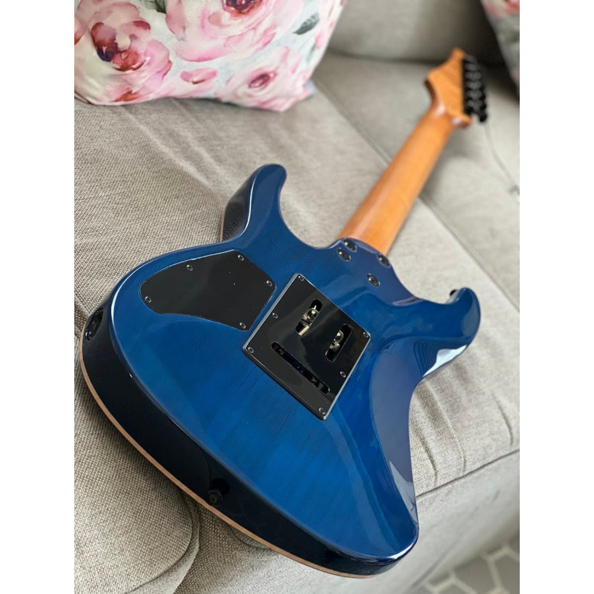 Đàn Guitar Điện Soloking MS1 Custom 24 HH Flat Top, Roasted Maple FB, Turquoise Wakesurf
