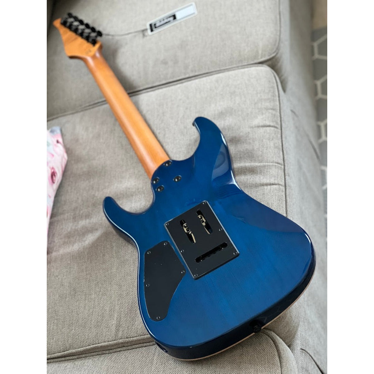 Đàn Guitar Điện Soloking MS1 Custom 24 HH Flat Top, Roasted Maple FB, Turquoise Wakesurf