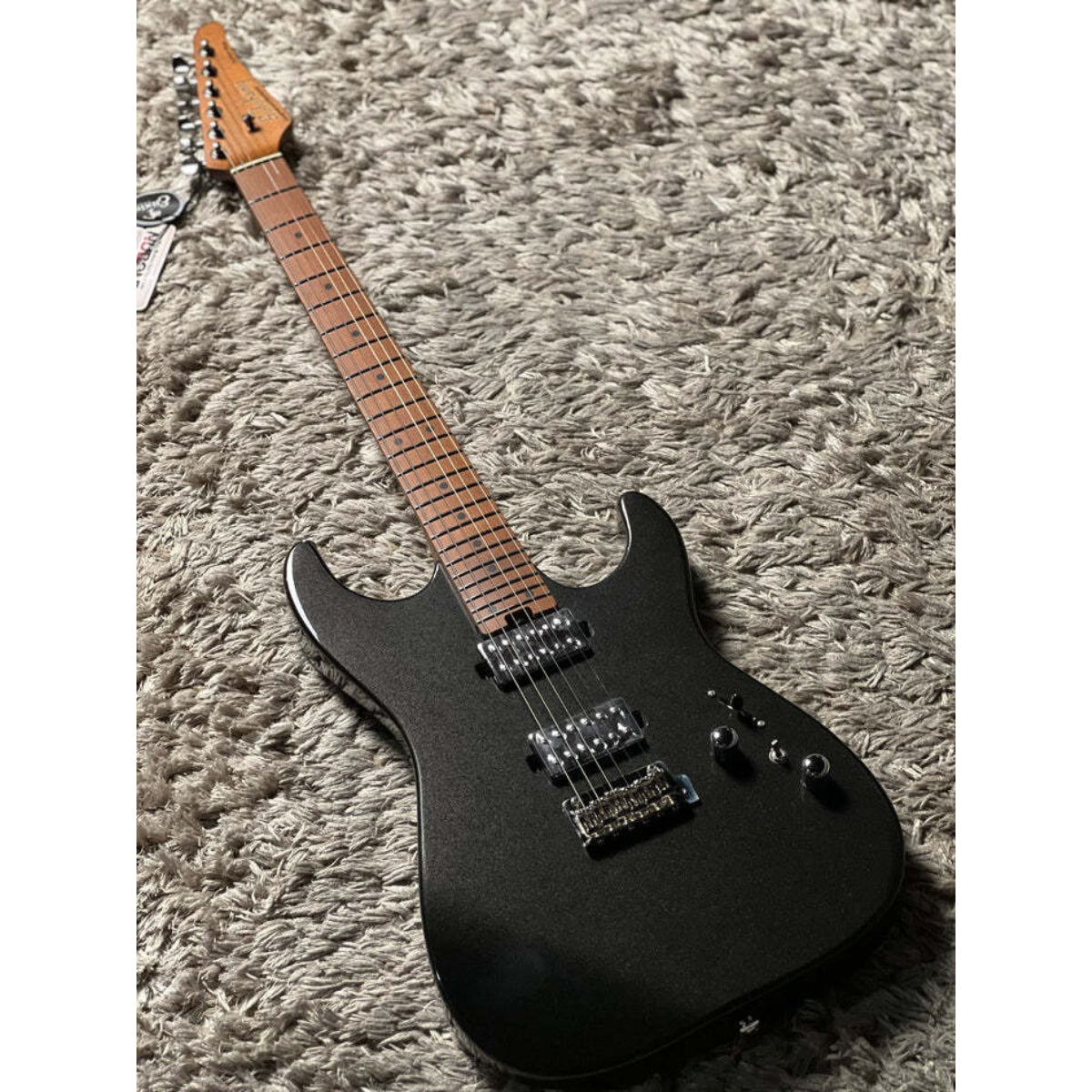 Đàn Guitar Điện Soloking MS1 Custom 24 HH MKII, Black Metallic