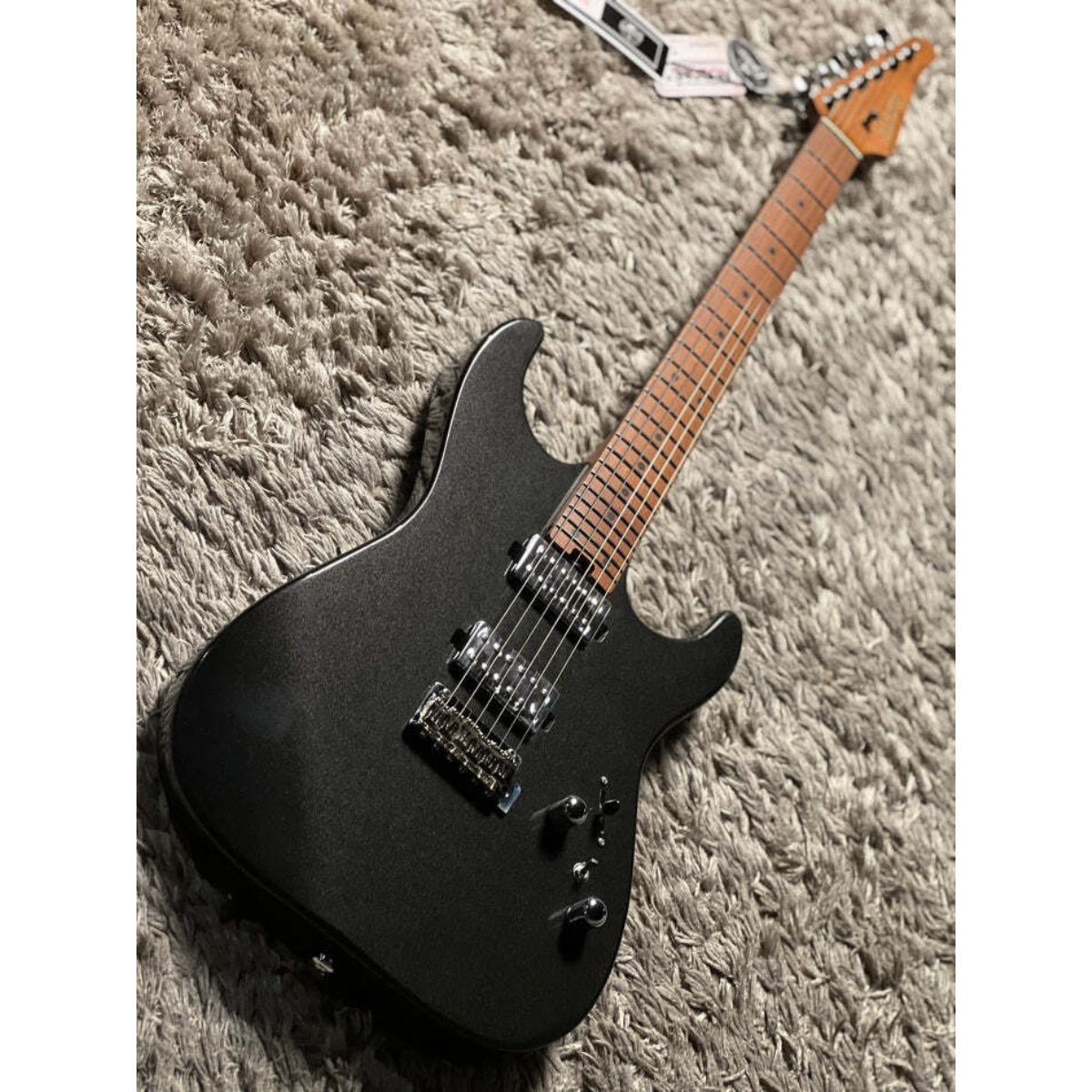 Đàn Guitar Điện Soloking MS1 Custom 24 HH MKII, Black Metallic