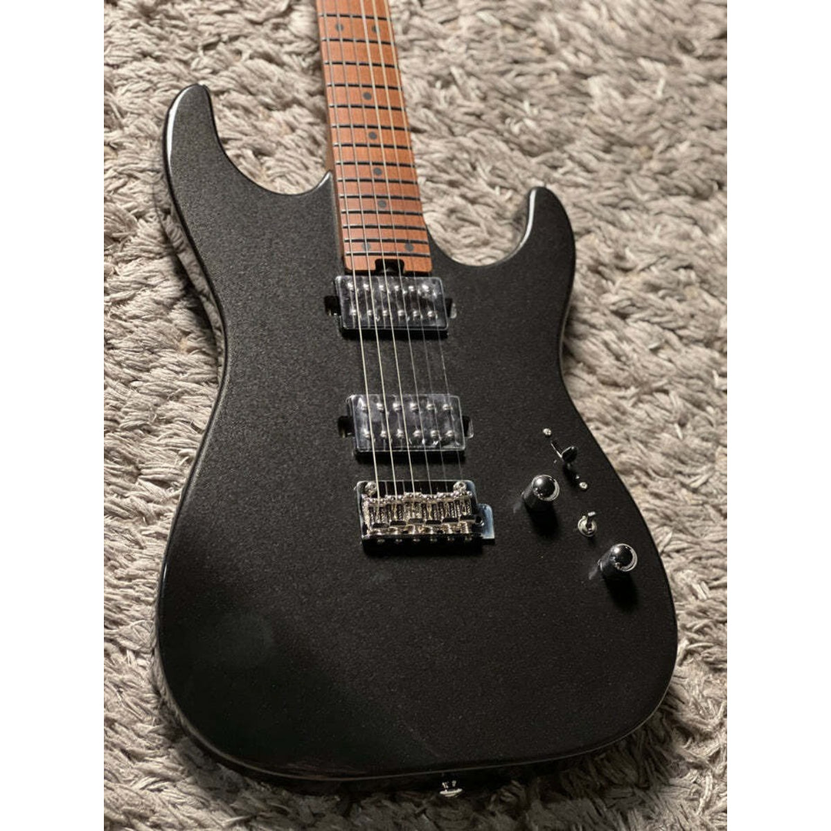 Đàn Guitar Điện Soloking MS1 Custom 24 HH MKII, Black Metallic